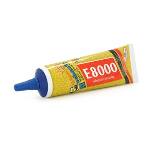 Клей MECHANIC E8000, акриловий, багатоцелевий, середня в'язкість, водостійкий, прозорий, сталевий носик, 50ml, BOX