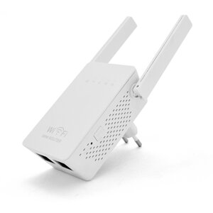 Підсилювач WiFi сигналу з 2-ма вбудованими антенами LV-WR02ES, живлення 220V, 300Mbps, IEEE 802.11b / g / n,