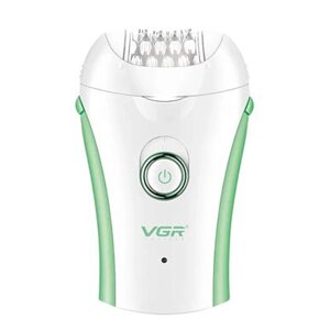 Епілятор VGR V-705, Green, для всього тіла, бездротовий, з підсвічуванням