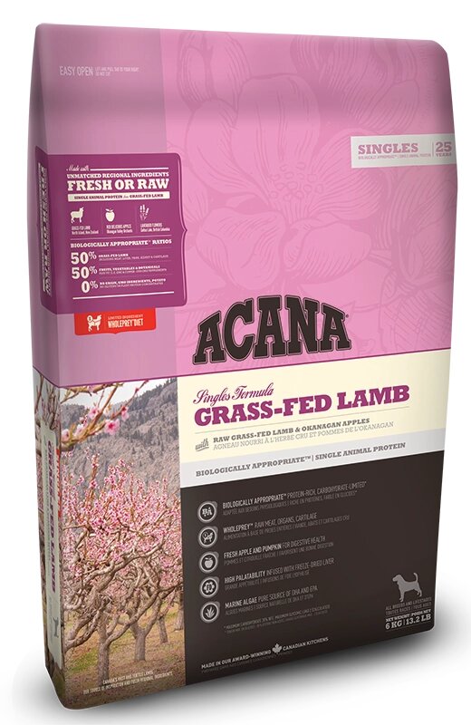 Сухий корм Acana (Акана) Grass-Fed Lamb 11.4kg - замовити