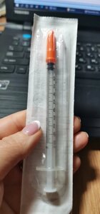 Шприц ін’єкційний інсуліновий 1 мл з голкою 0,33 х 12,7 мм, Chirana
