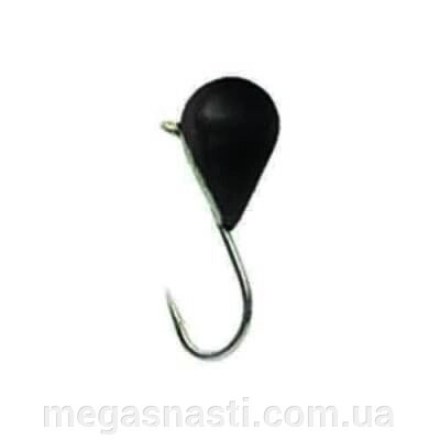 Блешня вольфрамова Lucky John КРАПЛЯ №6 (чорна) від компанії MEGASNASTI - фото 1