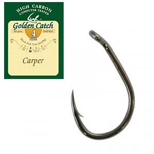Гачок одинарний Golden Catch Carper №8 (9шт)