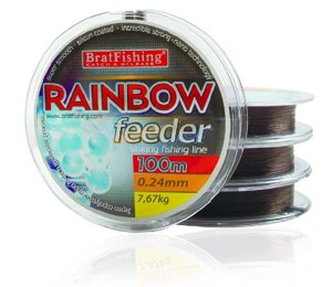 Волосінь BratFishing Rainbow Feeder 100м 0,24мм