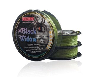 Шнур BratFishing Black Widow Yellow 125м 0,15 мм