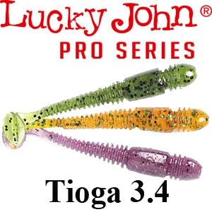 Силікон Lucky John Pro Series TIOGA 3.4 "(6 шт)