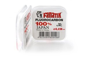 Флюорокарбон Fanatik 10м # 2.0 / 0.238мм 4.90кг