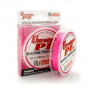 Шнур Fanatik Ultralight PE X4 Pink 100м (рожевий)