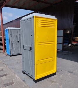 Туалетна кабінка пластиковий біотуалет жовтий