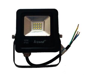 Прожектор LED Lezard IP65 20000h 10W / 6500 PAL6510 чорний 800lm