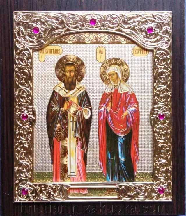 Ікона "Кипріян і Юстини" від компанії ІНТЕРНЕТ МАГАЗИН "ХРИСТИЯНИН" церковне начиння - фото 1