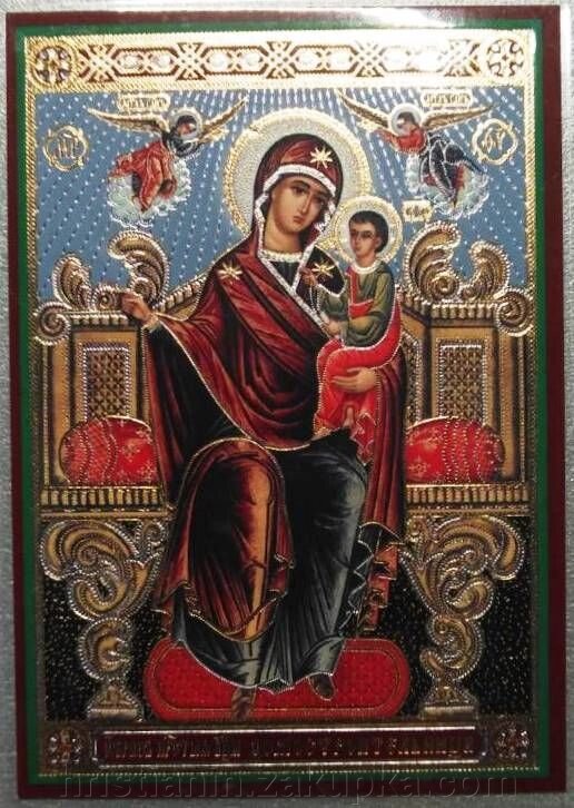 Ікона ламінована "Домостроітельніца", подвійне тиснення від компанії ІНТЕРНЕТ МАГАЗИН "ХРИСТИЯНИН" церковне начиння - фото 1
