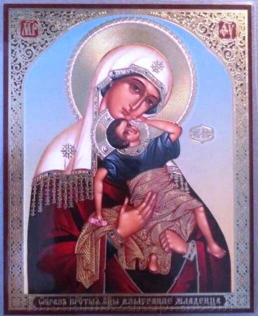 Ікона ламінована "Взиграніе Немовля", подвійне тиснення від компанії ІНТЕРНЕТ МАГАЗИН "ХРИСТИЯНИН" церковне начиння - фото 1