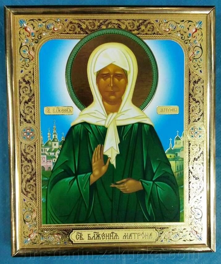 Ікона на ДСП 15х18, "Матрона" від компанії ІНТЕРНЕТ МАГАЗИН "ХРИСТИЯНИН" церковне начиння - фото 1