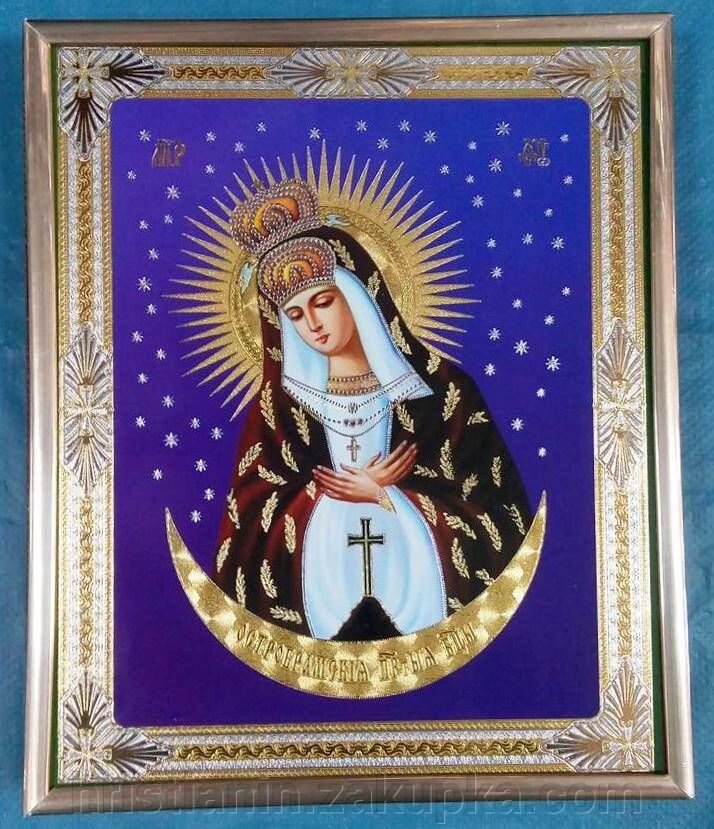 Ікона на ДСП 15х18, "Остробрамська" від компанії ІНТЕРНЕТ МАГАЗИН "ХРИСТИЯНИН" церковне начиння - фото 1