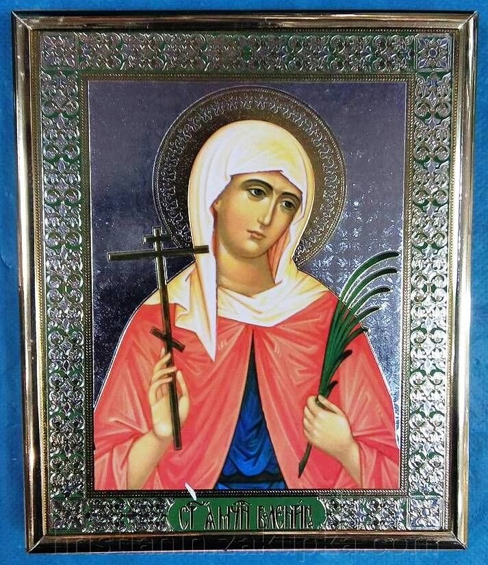 Ікона на ДСП 15х18, "Валентина" від компанії ІНТЕРНЕТ МАГАЗИН "ХРИСТИЯНИН" церковне начиння - фото 1