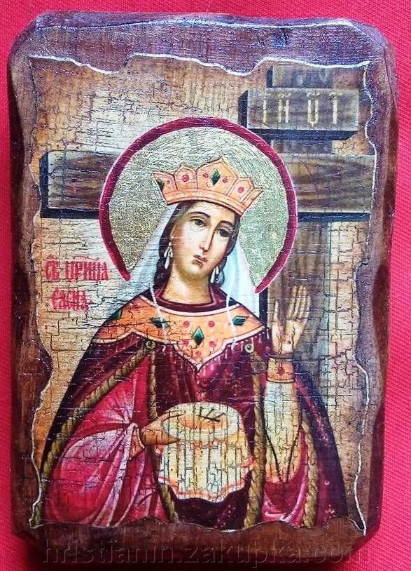 Ікона під старовину, "Олена" 7х10 від компанії ІНТЕРНЕТ МАГАЗИН "ХРИСТИЯНИН" церковне начиння - фото 1