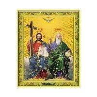 Ікона поліграфічна "Трійця Новозавітна" від компанії ІНТЕРНЕТ МАГАЗИН "ХРИСТИЯНИН" церковне начиння - фото 1