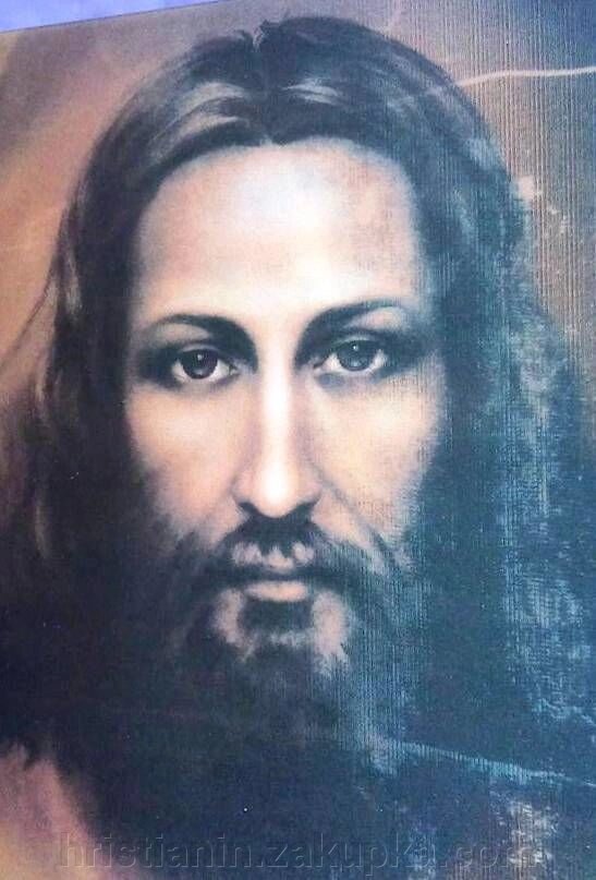Листівка, Лик Христа з Плащаніці від компанії ІНТЕРНЕТ МАГАЗИН "ХРИСТИЯНИН" церковне начиння - фото 1
