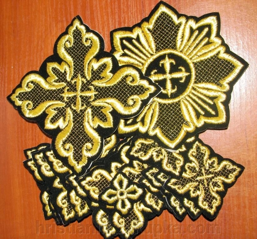 Набір хрестів на одягання, колір чорний від компанії ІНТЕРНЕТ МАГАЗИН "ХРИСТИЯНИН" церковне начиння - фото 1