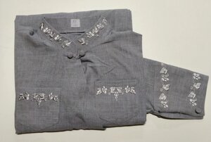 Підряснік з вишивкою, льон-габардин, розміри и кольору в асортименті