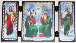 Складення дерев'яне Трійця Новозавітна з архх. Михайлом і Гавриїлом