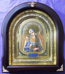 Ікона в дерев'яній рамі "Арка" в подарунковій коробці, Ангел Хранитель, 26х29 см.