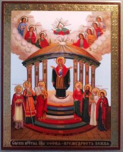 Ікона ламінована "Софія-Премудрість Божа", подвійне тиснення