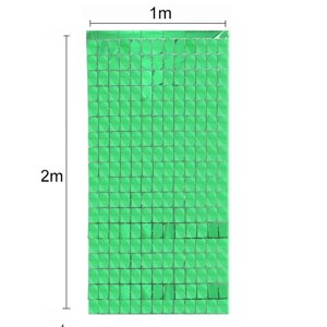 Дощик на фотозону кубиками 2 на 1 метр зелений