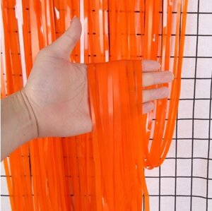 Дощик для фотозони помаранчевий - висота 2,45 метра, ширина 92см