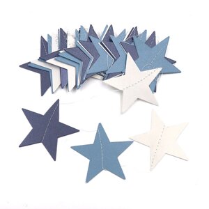 Гірлянда Зірочки святкова 4 м на 65 мм різнобарвний