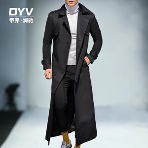 Під замовлення! Dyv мужская ветровка длинная корейская версия тонкого длинного пальто осень и зима мужское до колен