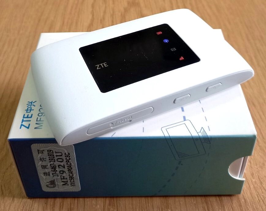 3G/4G LTE MIMO роутер ZTE MF 920U (B1/B3/B7/B8/B20/B38/B40/B41), 2 роз'єми під антену, акумулятор 2300 мАг від компанії ПО СПЕЦАНТЕНИ Зв'язок без перешкод! - фото 1