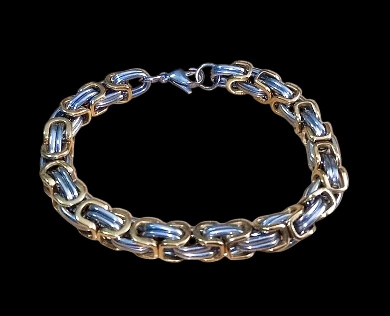 Б/у браслет чоловічий з нержавіючої хірургічної сталі з покриттям від компанії ПО СПЕЦАНТЕНИ Зв'язок без перешкод! - фото 1