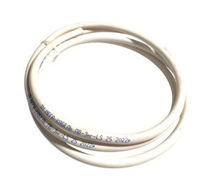 Силовий кабель ПВ-3НГ-LS 25 кв. мм 2 метри, білий, для підключення акумуляторів до гібридних інверторів