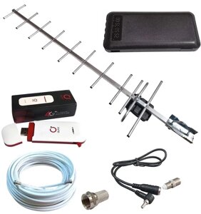 USB Wi-Fi модем Olax U90H-M з спрямованою антеною 14 дБ 4G 900 МГц, антенним адаптером, 10 м кабелю, повербанком
