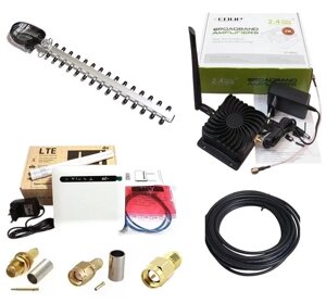 Підсилювач сигналу Wi-Fi (репітер, бустер) 8W із зовнішньою спрямованою антеною 16dBi та роутером в Дніпропетровській області від компанії ПО СПЕЦАНТЕННЫ Связь без преград!