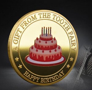 Сувенірна монета "Подарунок від Зубної Феї", подарунок на день народження, пам'ятна монета