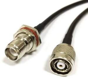 Перехідник pigtail RP TNC-male (гніздо) - RP TNC-female (штир), кабель RG-58, 50 см в Дніпропетровській області від компанії ПО СПЕЦАНТЕННЫ Связь без преград!