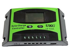 Контролер 10A PWM (ШИМ) UKC LD-510A-U 12/24В LCD дисплей, 1хUSB