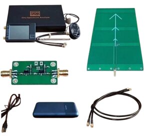 Аналізатор спектру частот TinySA 2.8" до 960 МГц з антеною 915 МГц 9,5 dBi, ВЧ підсилювачем 35дБ, кабелем та повербанком
