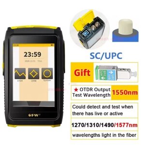 Тестер вимірювач оптоволоконних мереж довжиною до 80 км, 1550 нм 20 дБ, Mini OTDR FWT-100 SC/UPC + перехідник (831707) в Дніпропетровській області від компанії ПО СПЕЦАНТЕННЫ Связь без преград!