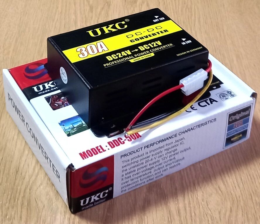Понижуючий перетворювач (інвертор) DC / DC 24В-12В UKC DDC-30A ##от компании## ПО СПЕЦАНТЕННИ Зв'язок без перешкод! - ##фото## 1