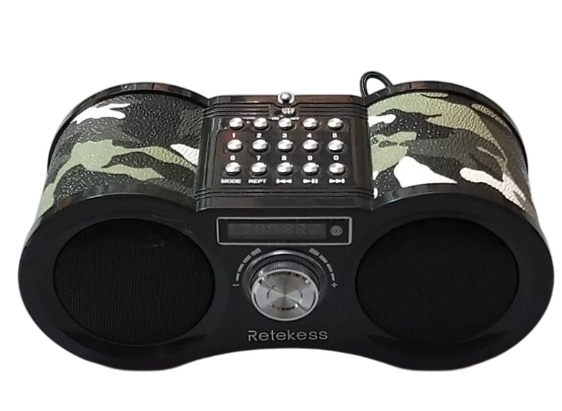 Радіоприймач FM цифровий V113-RTS, MP3 плеєр (USB/TF CARD), динамік 2х1.6W, Super Bass, AUX in, пульт ДУ від компанії ПО СПЕЦАНТЕНИ Зв'язок без перешкод! - фото 1