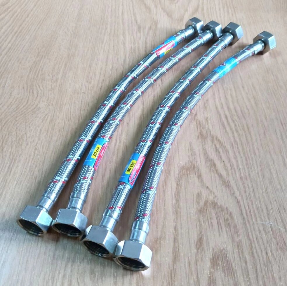 Шланг для подводки воды Super Flex-Nox 30 см, 4 штуки ##от компании## ПО СПЕЦАНТЕННЫ Связь без преград! - ##фото## 1