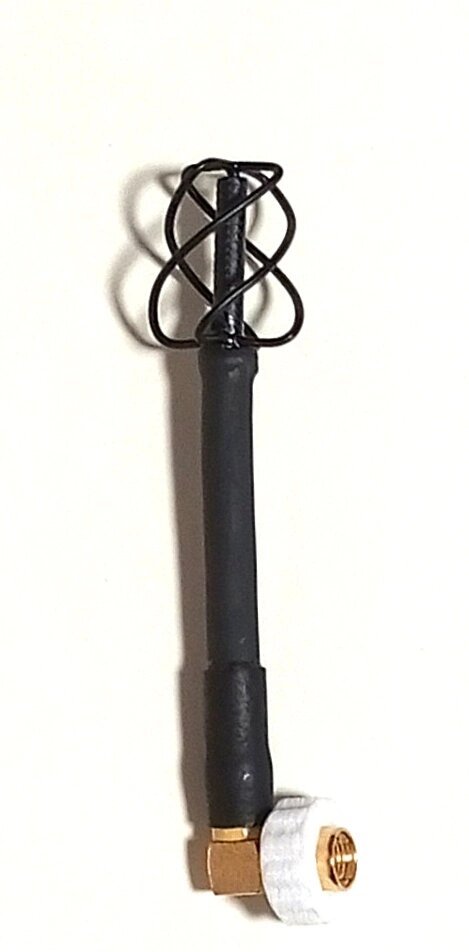 Уцінка – антена несправна. FPV антена 5.8G 5dBi RHCP квадрифілярна Foxeer, 85 мм, RP SMA-male, чорна від компанії ПО СПЕЦАНТЕНИ Зв'язок без перешкод! - фото 1