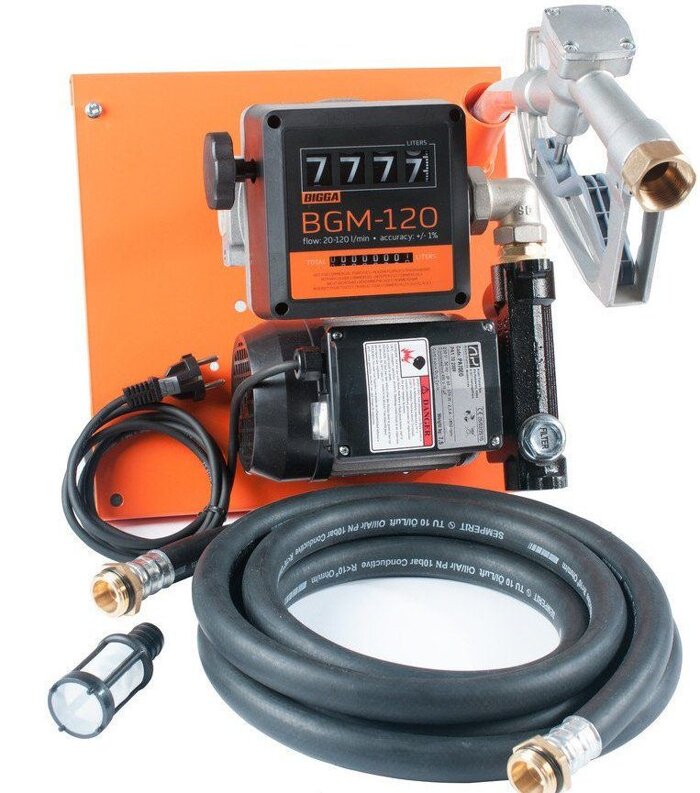 Счетчик Bigga BGM-120 для учета дизельного топлива, 20-120 л/мин