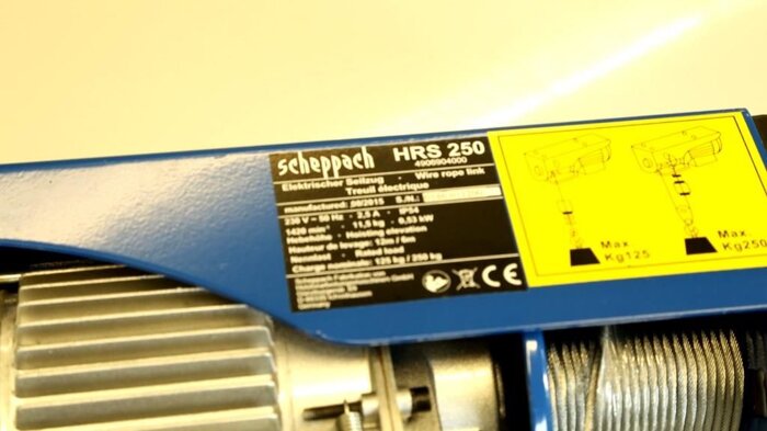 Тельфер Scheppach HRS 250