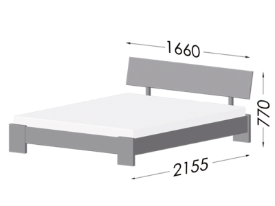 Розміри Ліжка Титан Естелла