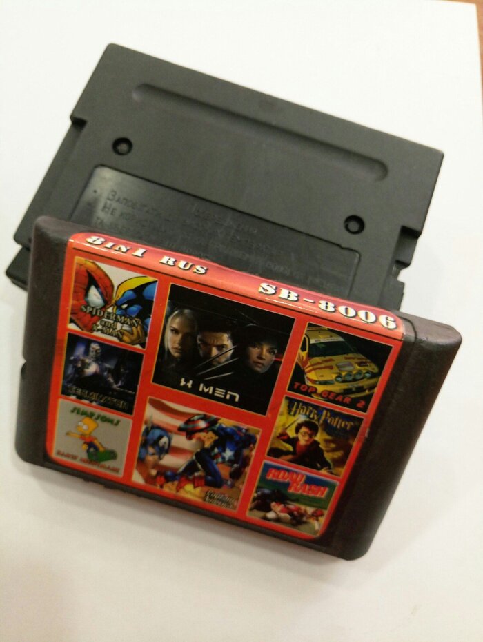 Картридж Sega 16bit Збірник 8 в 1 SB-8006